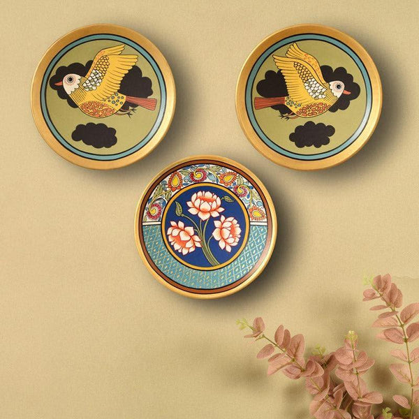 Buy Wall Plates - Nature dance Wall Plate - Set Of Three at Vaaree online