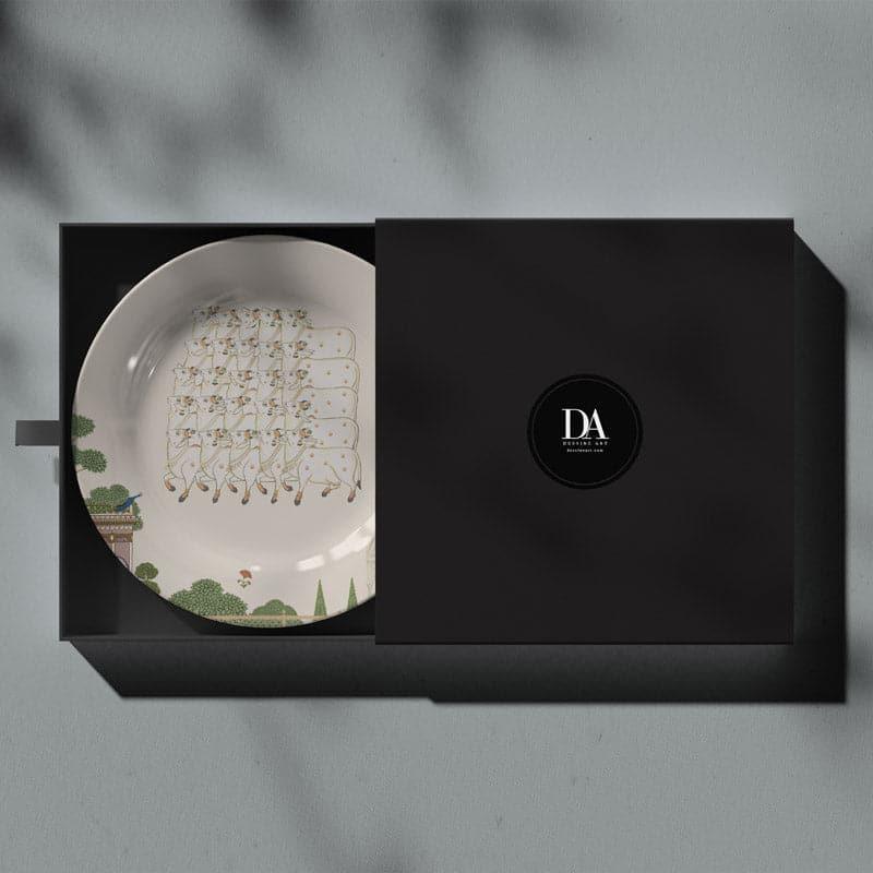 Buy Pichwai Edit Wall Plate - White Wall Plates from Vaaree