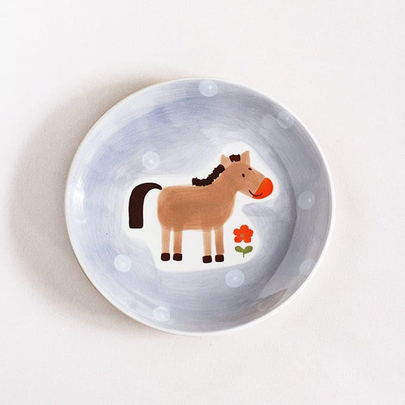 Wall Plates - Quirky Farm Handpainted Wall Plate - Horse