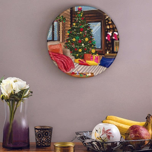 Buy Santa Surprise Wall Plate Wall Plates from Vaaree