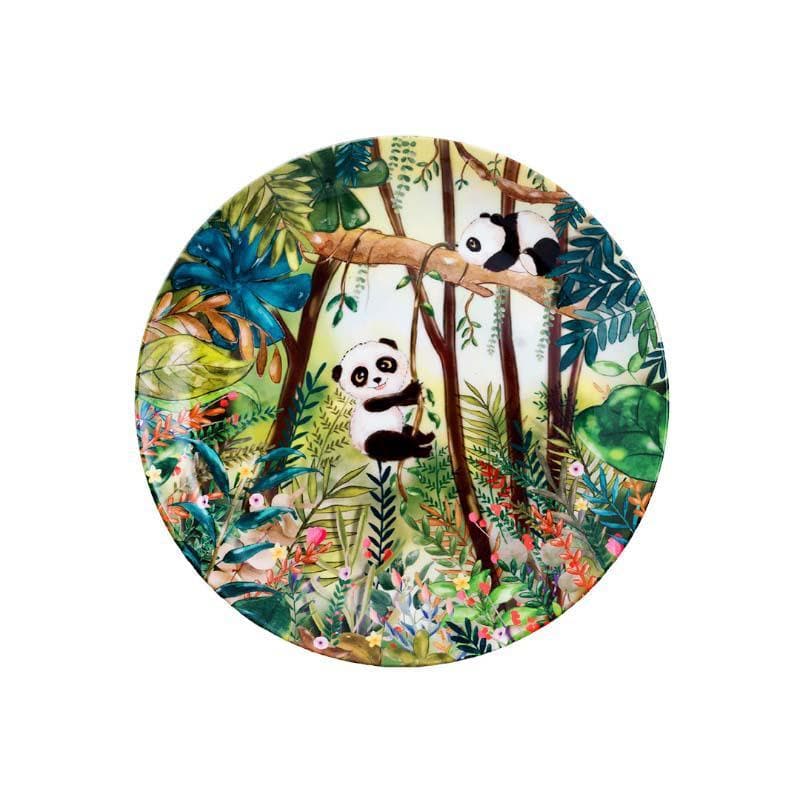 Buy Swings Of A Panda Decorative Plate Wall Plates from Vaaree