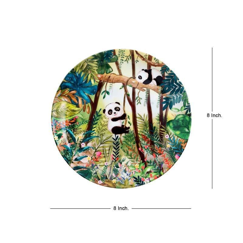 Buy Swings Of A Panda Decorative Plate Wall Plates from Vaaree