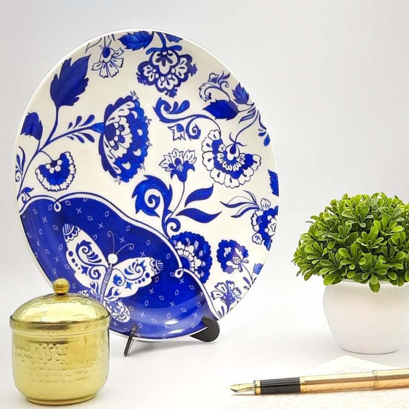 Buy The Blue Garden Decorative Plate Wall Plates from Vaaree