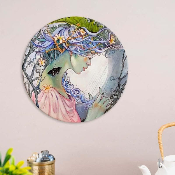 Buy Wall Plates - The Winter Lady Decorative Plate at Vaaree online