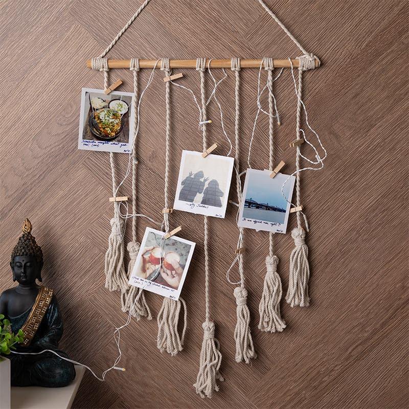 Buy Morly Macrame Photo Hanger Wall Tapestry from Vaaree