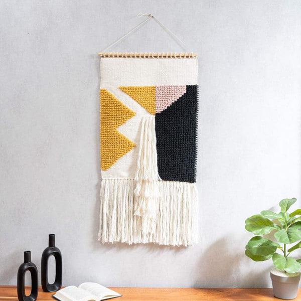 Buy Qiana Abstract Woven Wool Wall Hanging Wall Tapestry from Vaaree