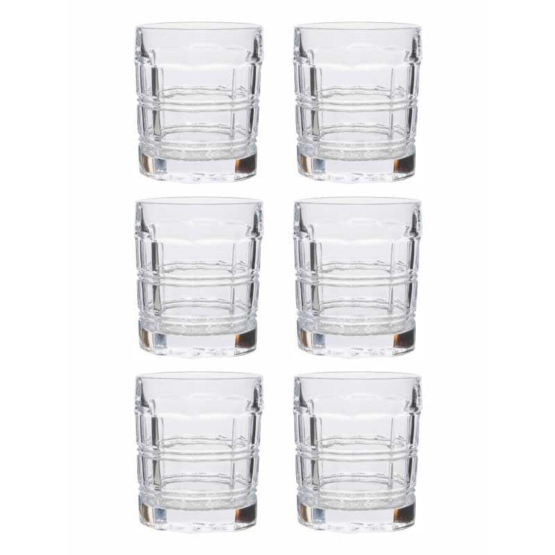 Buy Auster Whiskey Glass (300 ML) - Set Of Six Scotch & Whiskey Glasses from Vaaree