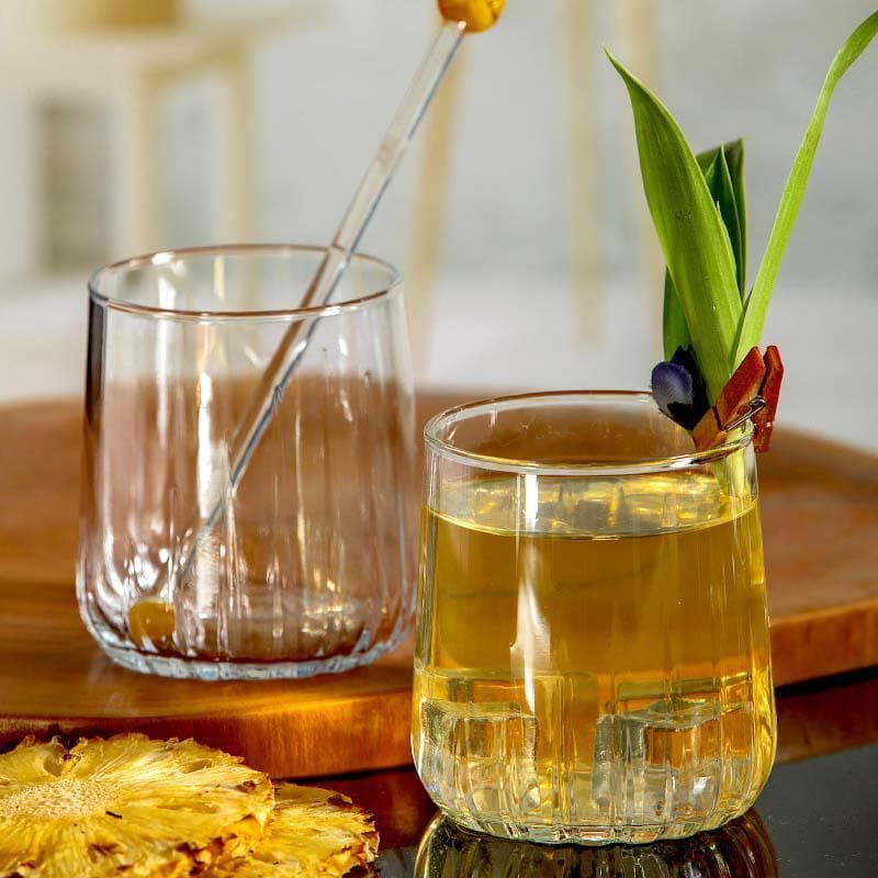 Buy Karat Glass Tumbler (310 ML) - Set Of Six Scotch & Whiskey Glasses from Vaaree