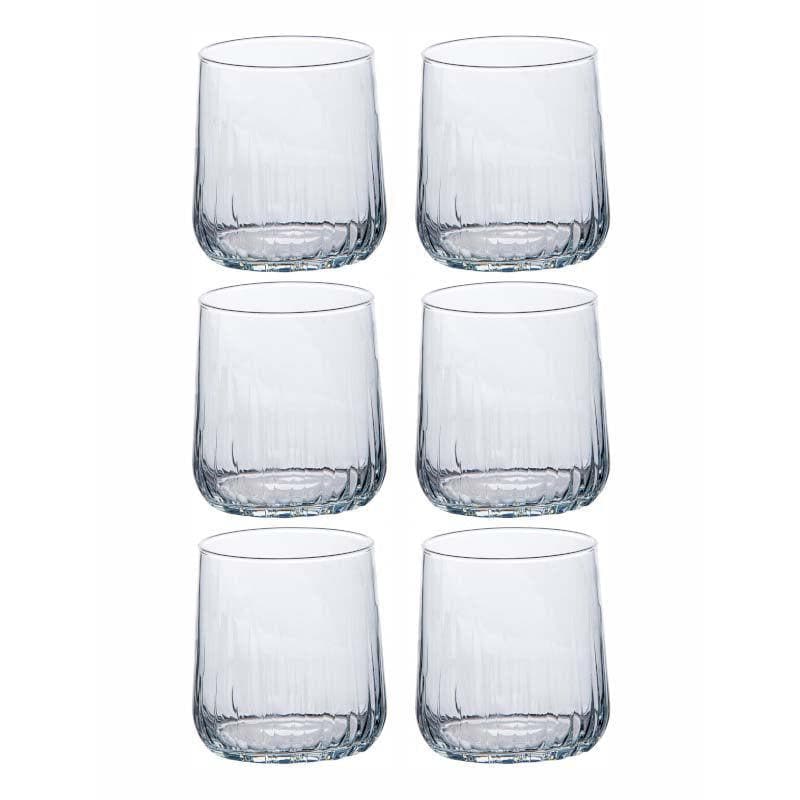 Buy Karat Glass Tumbler (310 ML) - Set Of Six Scotch & Whiskey Glasses from Vaaree