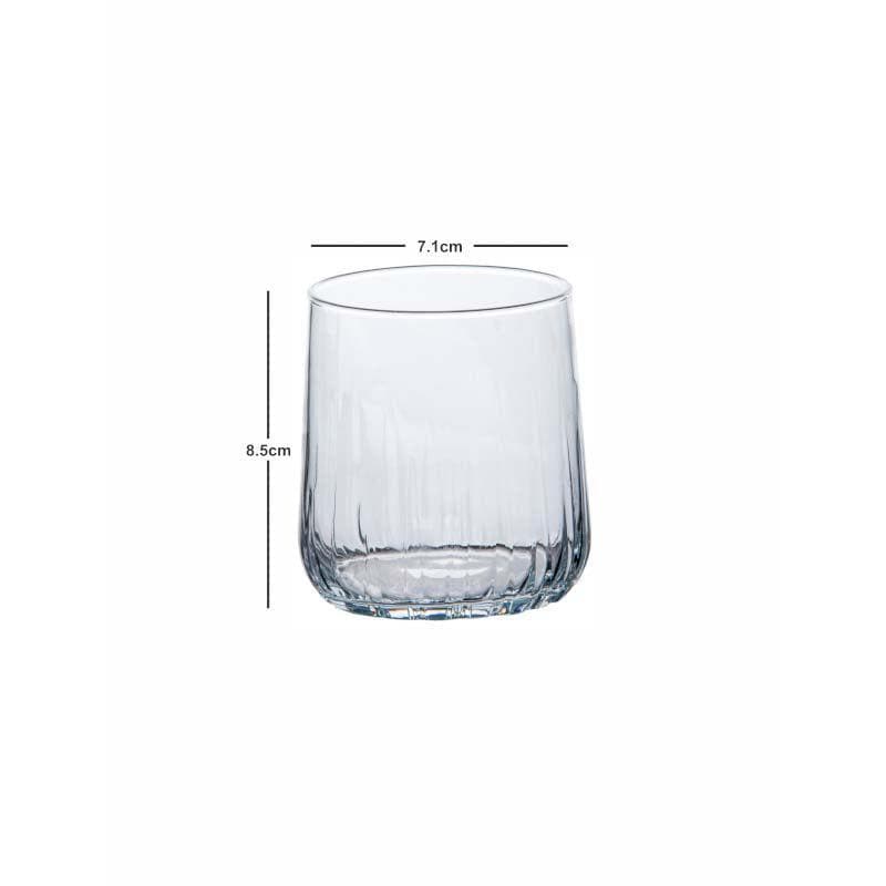 Buy Karat Glass Tumbler (310 ML) - Set Of Six Scotch & Whiskey Glasses from Vaaree