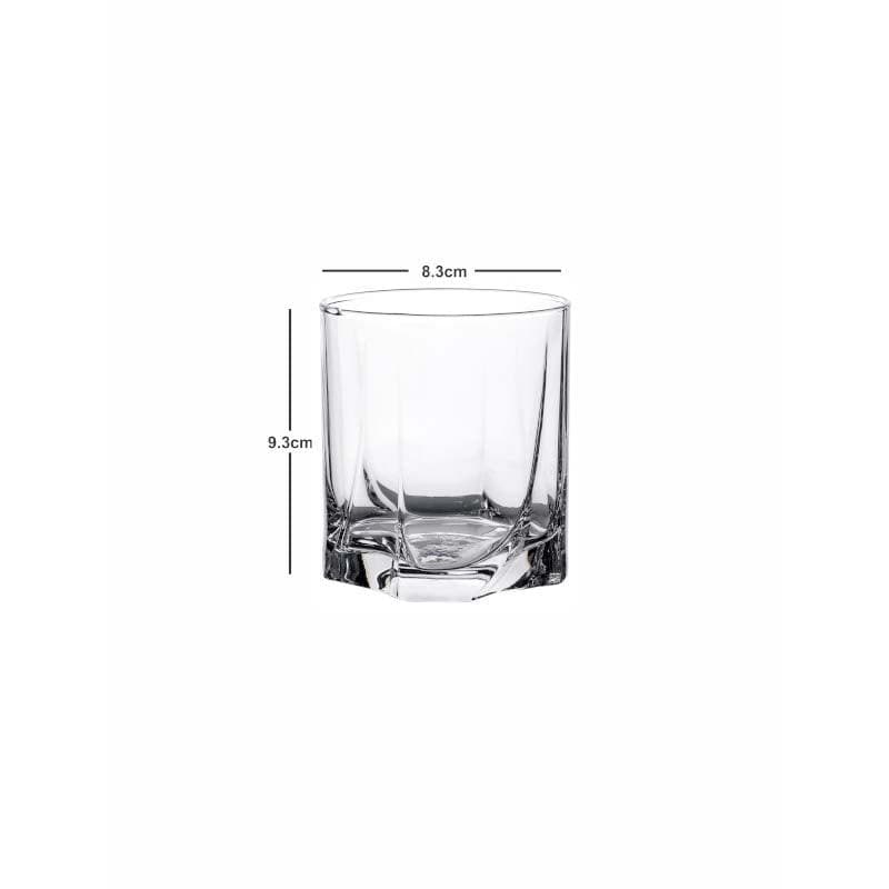 Buy Karat Square Tumbler - 370 ML Scotch & Whiskey Glasses from Vaaree