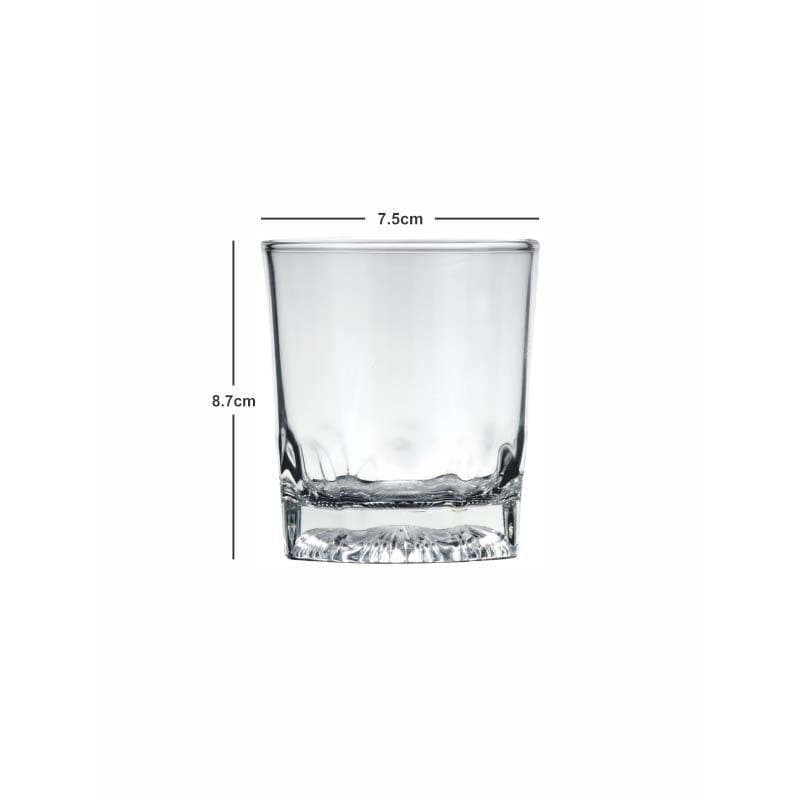 Buy Mombic Glass Tumbler (260 ML) - Set Of Six Scotch & Whiskey Glasses from Vaaree