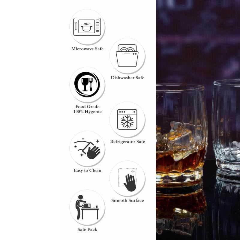 Buy Momita Whiskey Glass (370 ML) - Set Of Six Scotch & Whiskey Glasses from Vaaree