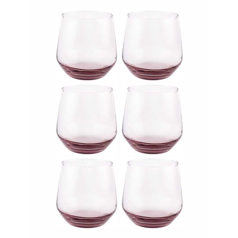 Buy Ravio Glass Tumbler (360 ML) - Set Of Six Scotch & Whiskey Glasses from Vaaree