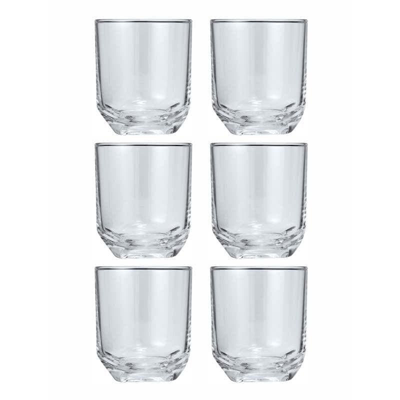 Scotch & Whiskey Glasses - Symbosy Glass Tumbler (230 ML) - Set Of Six