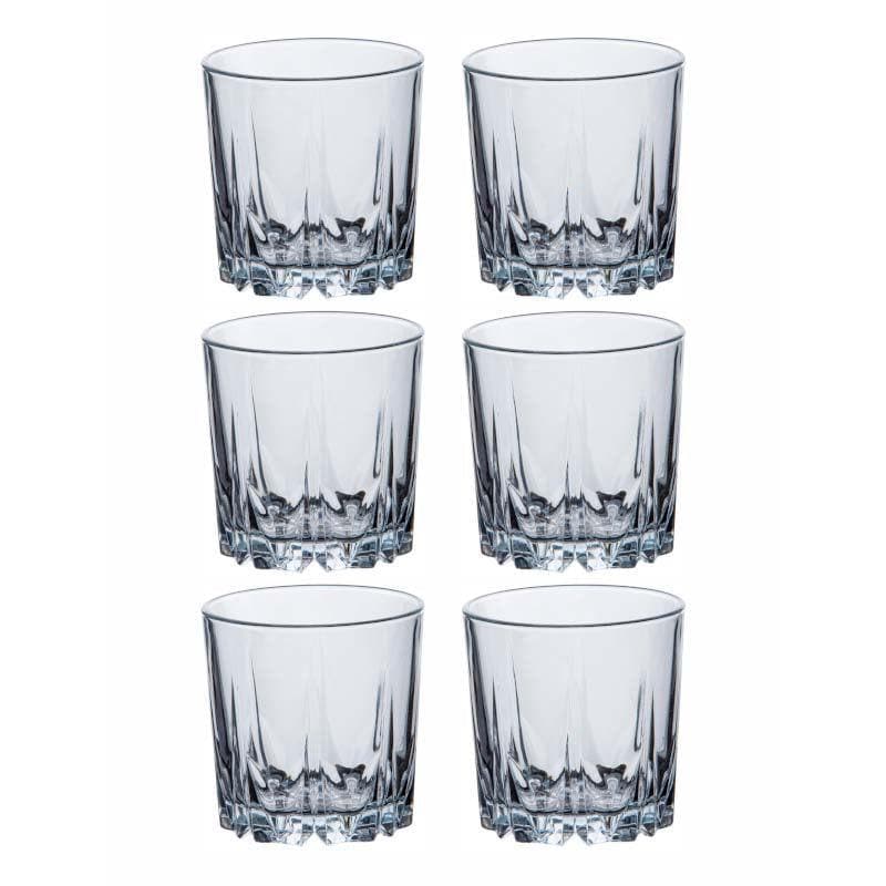 Buy Tiyna Short Glass Tumbler (300 ML) - Set Of Six Scotch & Whiskey Glasses from Vaaree