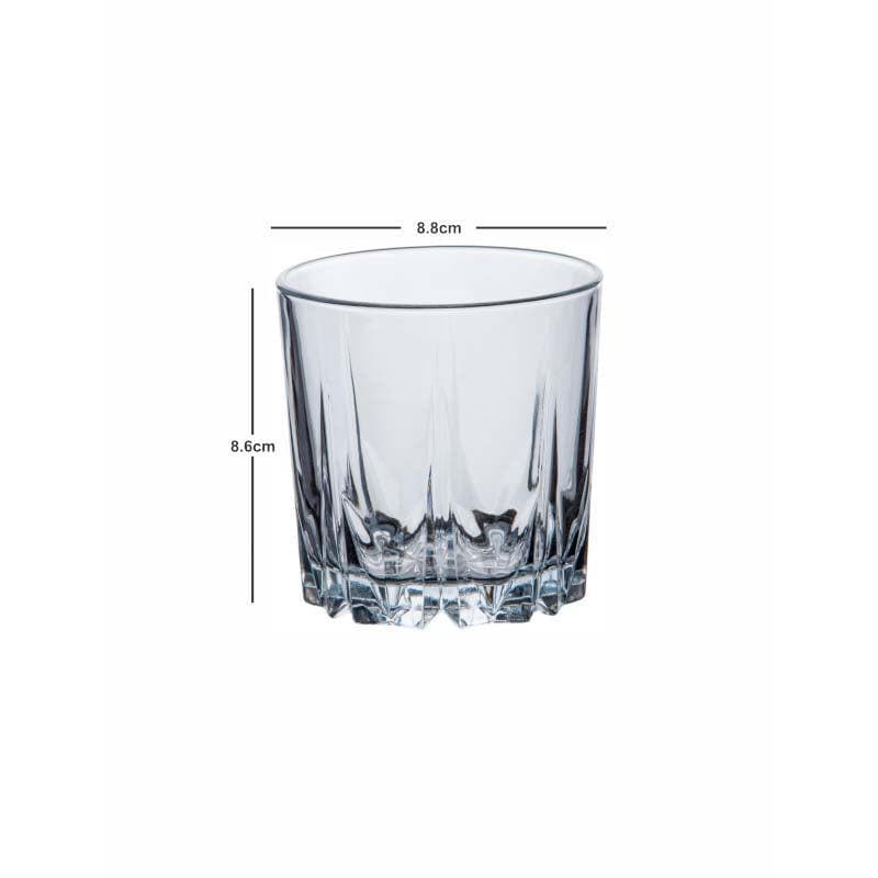 Buy Tiyna Short Glass Tumbler (300 ML) - Set Of Six Scotch & Whiskey Glasses from Vaaree