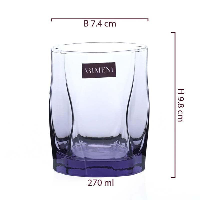 Buy Asscher Glass (300 ml ) - Set Of Four Scotch & Whiskey Glasses from Vaaree