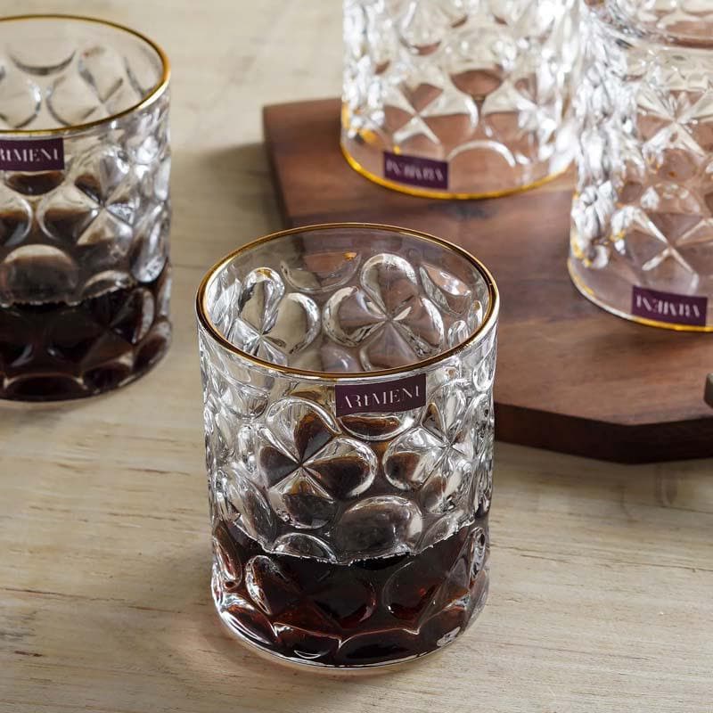 Buy Bops Whiskey Glass (300 ml ) - Set Of Four Scotch & Whiskey Glasses from Vaaree