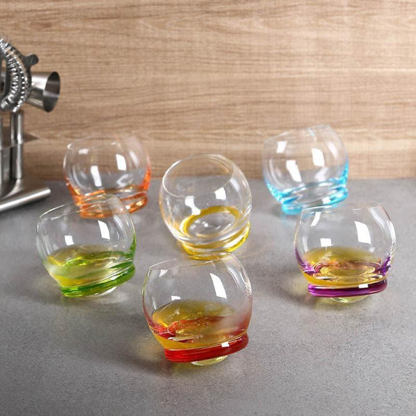 Buy Ciara Whiskey Glass (390 ML) - Set Of Six Scotch & Whiskey Glasses from Vaaree