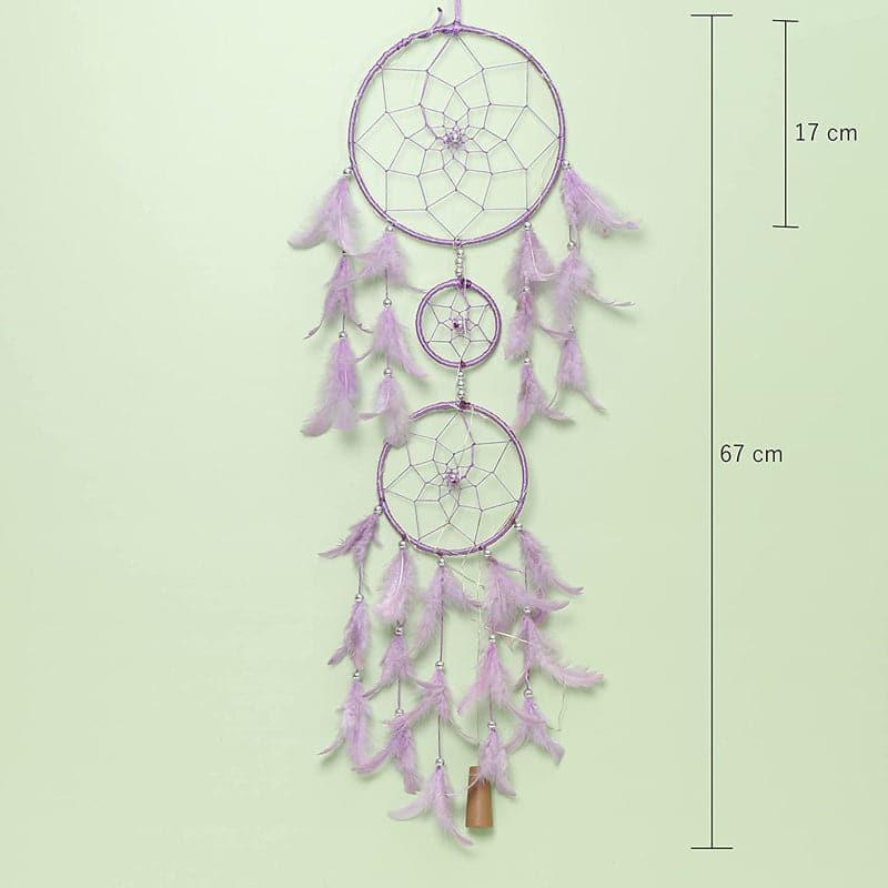 Windchimes & Dreamcatchers - Amazo Feather Dreamcatcher With Light - Purple