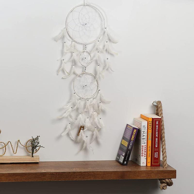 Buy Amazo Feather Dreamcatcher With Light - White Dreamcatchers from Vaaree