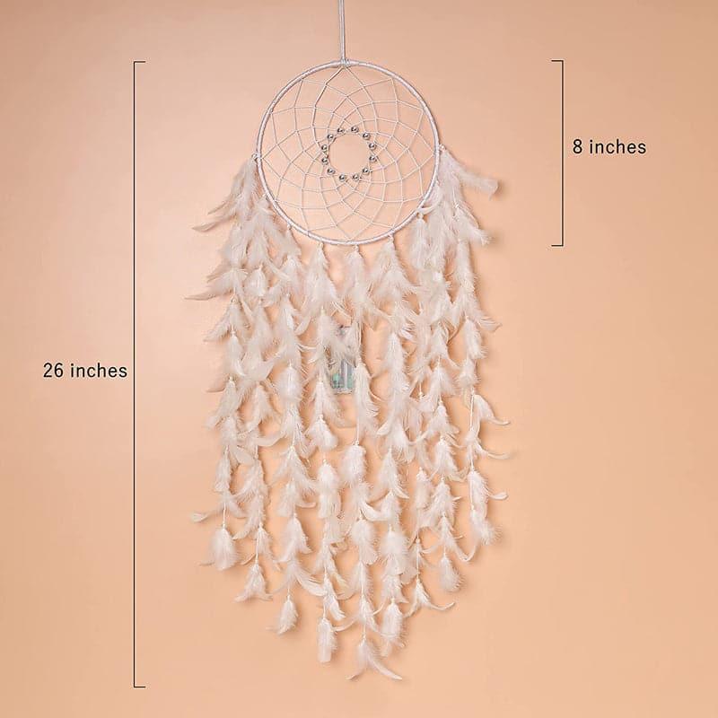 Windchimes & Dreamcatchers - Feather Cascade Dreamcatcher With Light