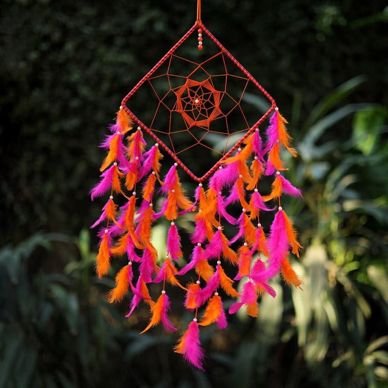 Windchimes & Dreamcatchers - Rhombus Loom Fancia Dreamcatcher With Light