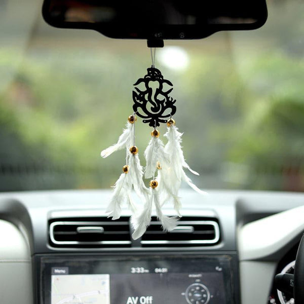 Buy Vinayaka Boon Dreamcatcher - Black & White Dreamcatchers from Vaaree