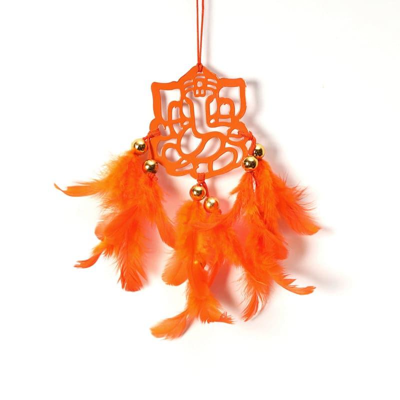 Buy Vinayaka Boon Dreamcatcher - Orange Dreamcatchers from Vaaree