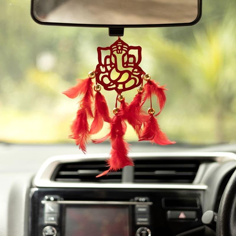 Buy Vinayaka Boon Dreamcatcher - Red Dreamcatchers from Vaaree