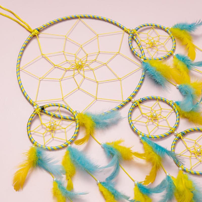 Buy Zen Energy Dreamcatcher - Yellow & Blue Dreamcatchers from Vaaree