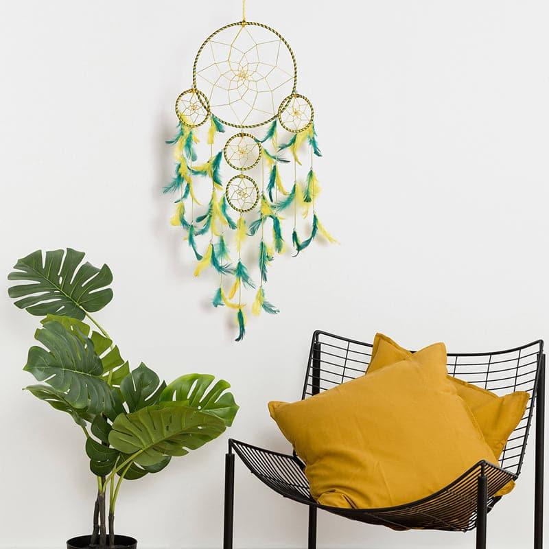 Buy Zen Energy Dreamcatcher - Yellow & Green Dreamcatchers from Vaaree