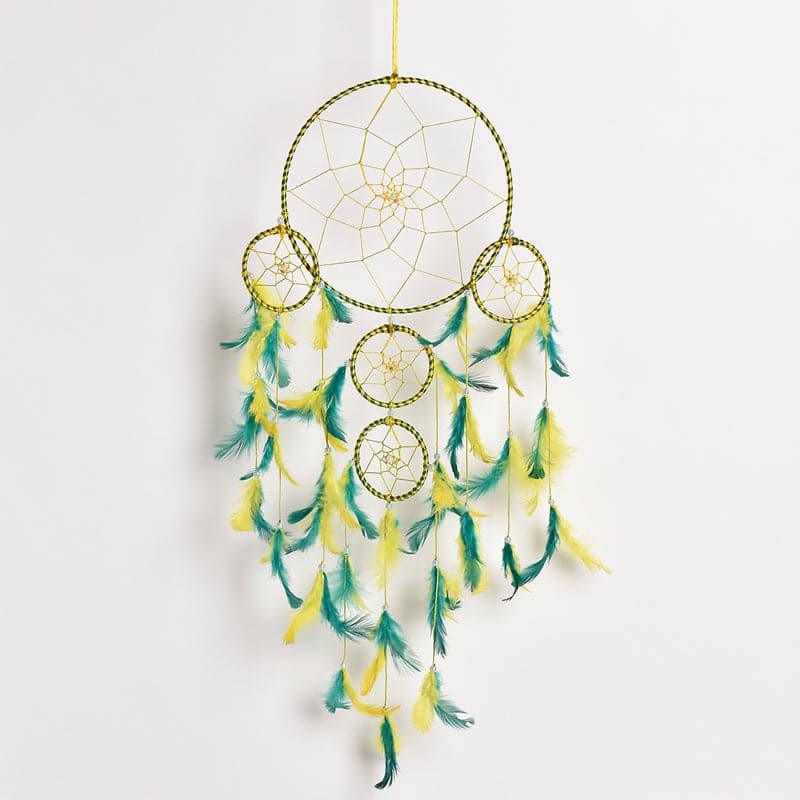 Buy Zen Energy Dreamcatcher - Yellow & Green Dreamcatchers from Vaaree