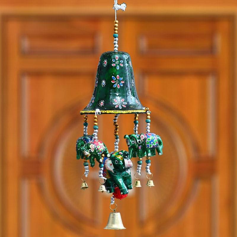 Buy Indie Elephant & Bells Windchimes Windchimes from Vaaree