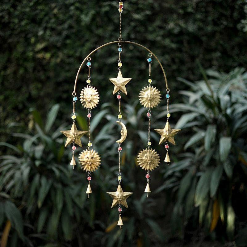 Buy Sky Full Of Stars Metal Wall Hanging Windchimes from Vaaree