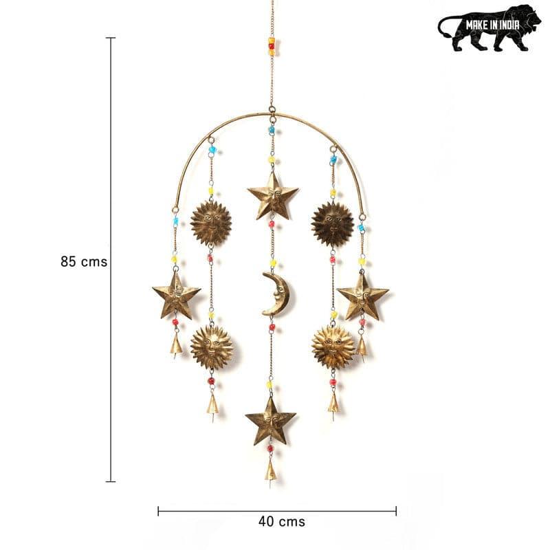 Buy Sky Full Of Stars Metal Wall Hanging Windchimes from Vaaree