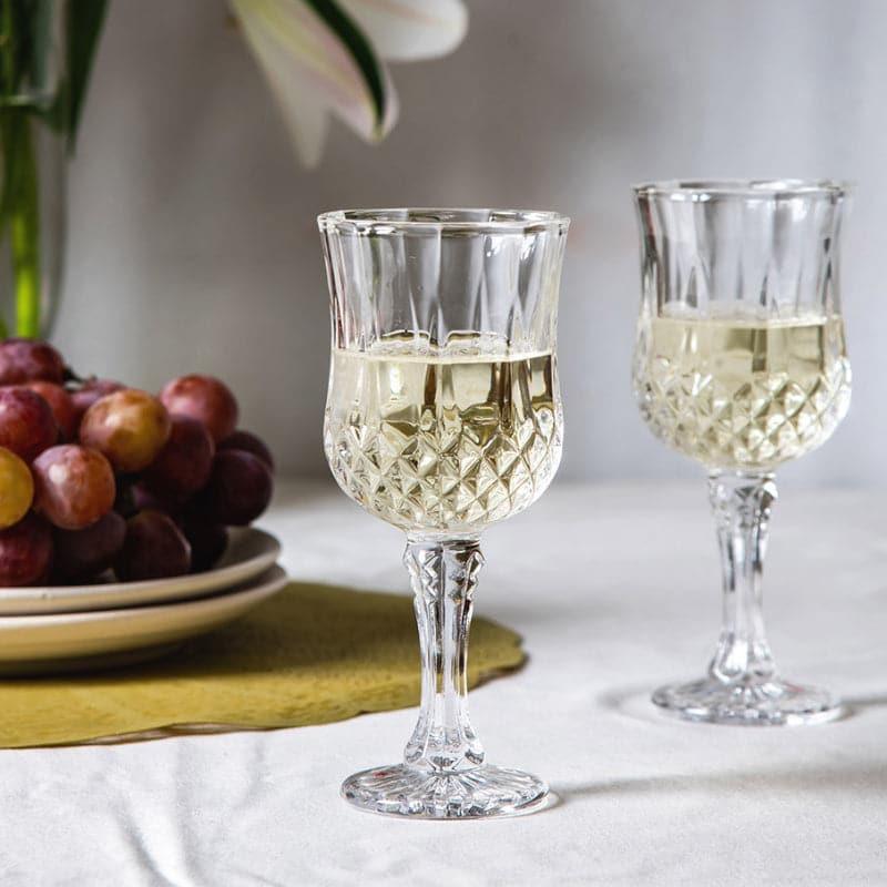 Buy Silas Sip Glass (200 ml) - Set Of Four Wine & Champagne Glasses from Vaaree