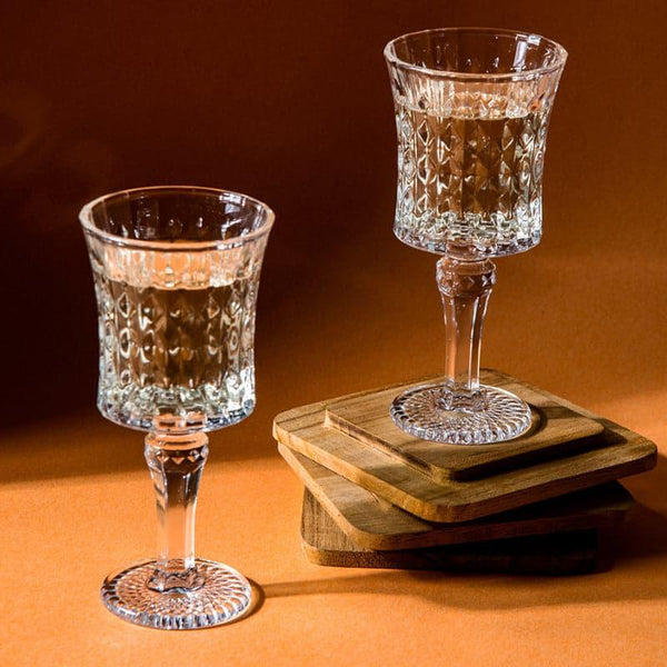 Buy Silas Zane Glass (200 ml) - Set Of Four Wine & Champagne Glasses from Vaaree