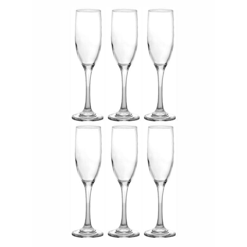 Buy Raven Champagne Glass(180 ML) - Set Of Six Wine & Champagne Glasses from Vaaree