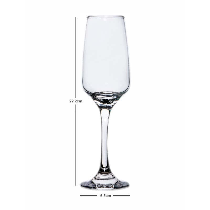 Wine & Champagne Glasses - Meridian Champagne Flute (230 ML) - Set Of Six