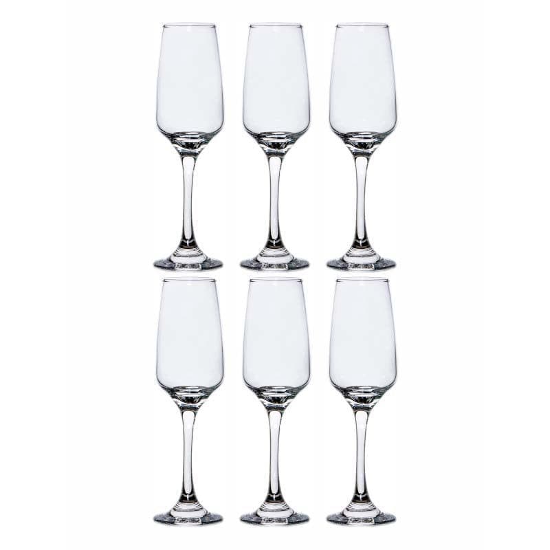 Wine & Champagne Glasses - Meridian Champagne Flute (230 ML) - Set Of Six