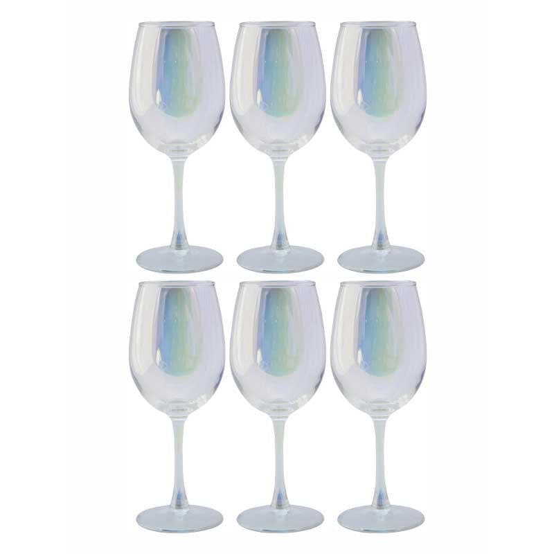 Buy Preii Thin Wine Glass (350 ml ) - Set Of Six Wine & Champagne Glasses from Vaaree