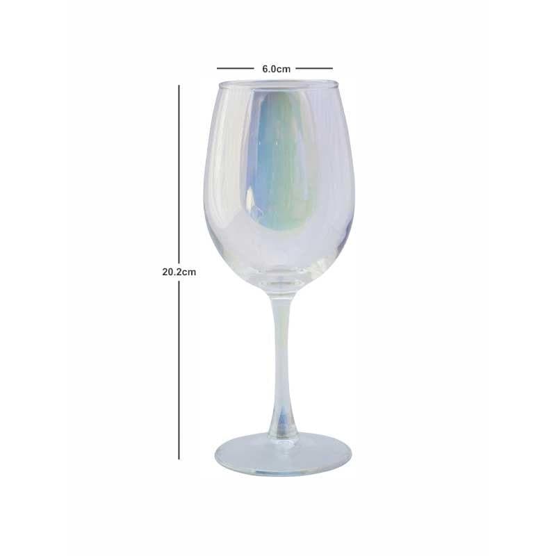 Buy Preii Thin Wine Glass (350 ml ) - Set Of Six Wine & Champagne Glasses from Vaaree