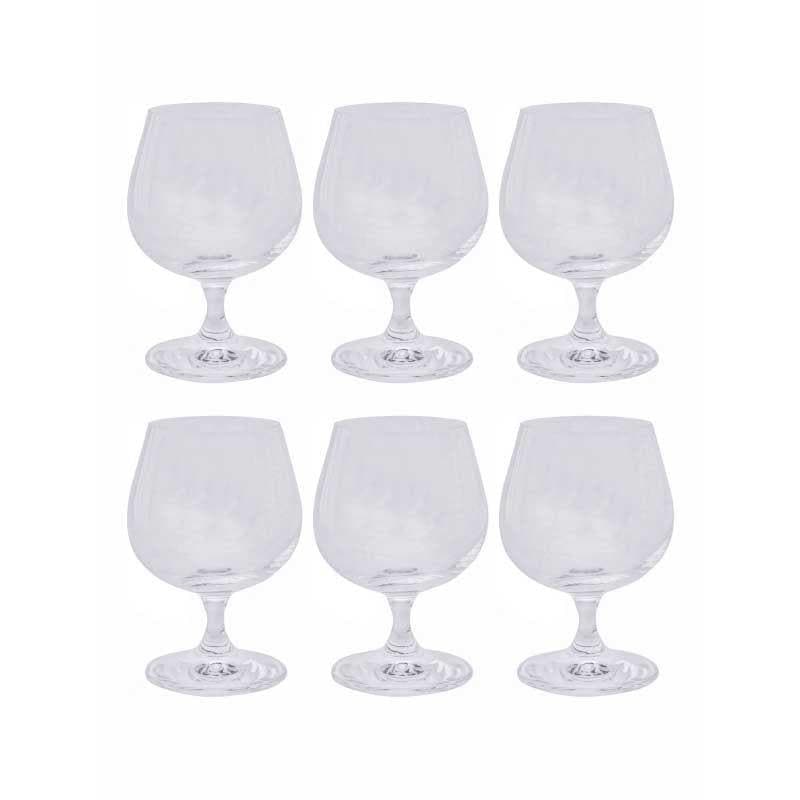 Buy Suba Brandy Glass (250 ml ) - Set Of Six Wine & Champagne Glasses from Vaaree