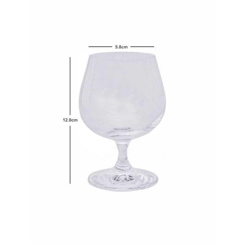 Buy Suba Brandy Glass (250 ml ) - Set Of Six Wine & Champagne Glasses from Vaaree