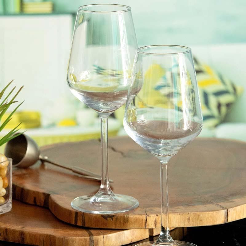 Buy Windsor Glass (350 ML) - Set Of Six Wine & Champagne Glasses from Vaaree