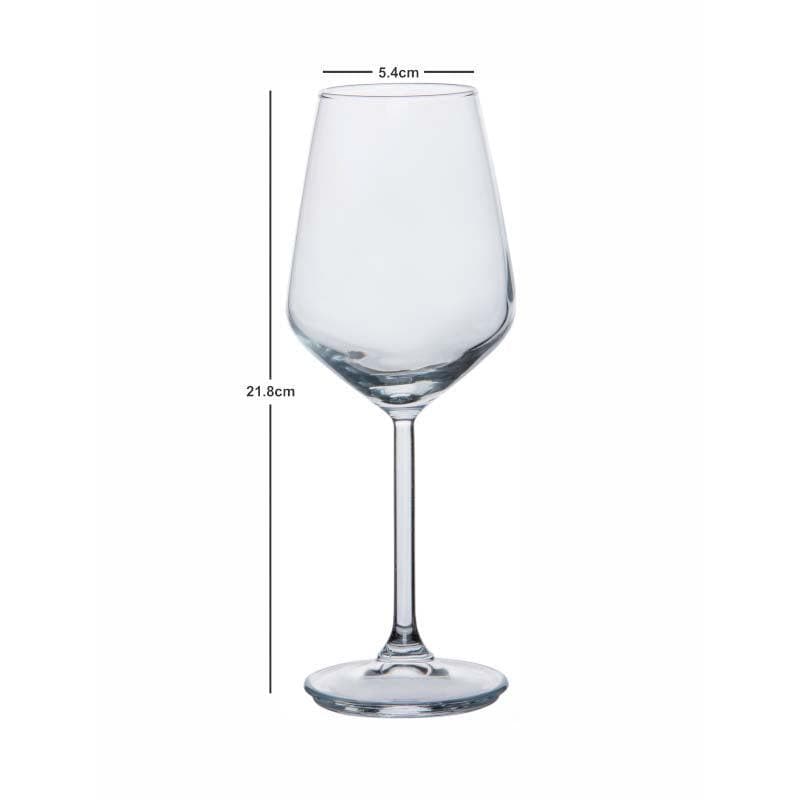 Buy Windsor Glass (350 ML) - Set Of Six Wine & Champagne Glasses from Vaaree