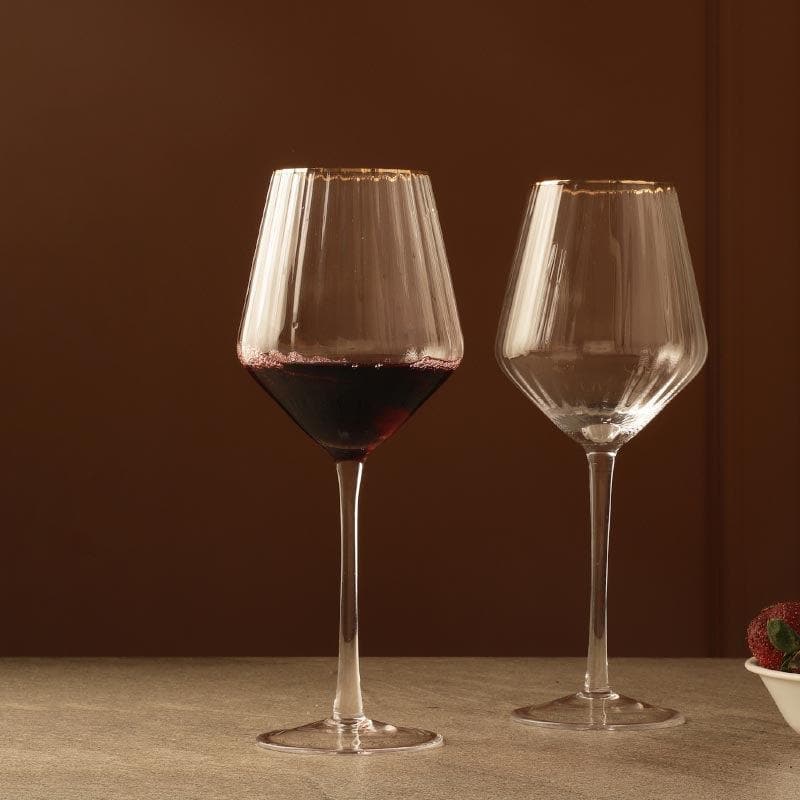 Buy Mozzini Wine Glass (540 ml ) - Set Of Two Wine & Champagne Glasses from Vaaree