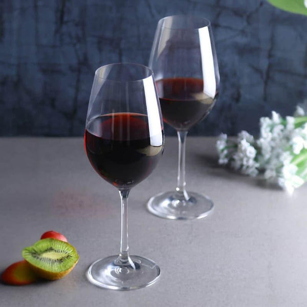 Buy Wine Glasses - Nova Crystal Wine Glass (450 ML) - Set Of Six at Vaaree online